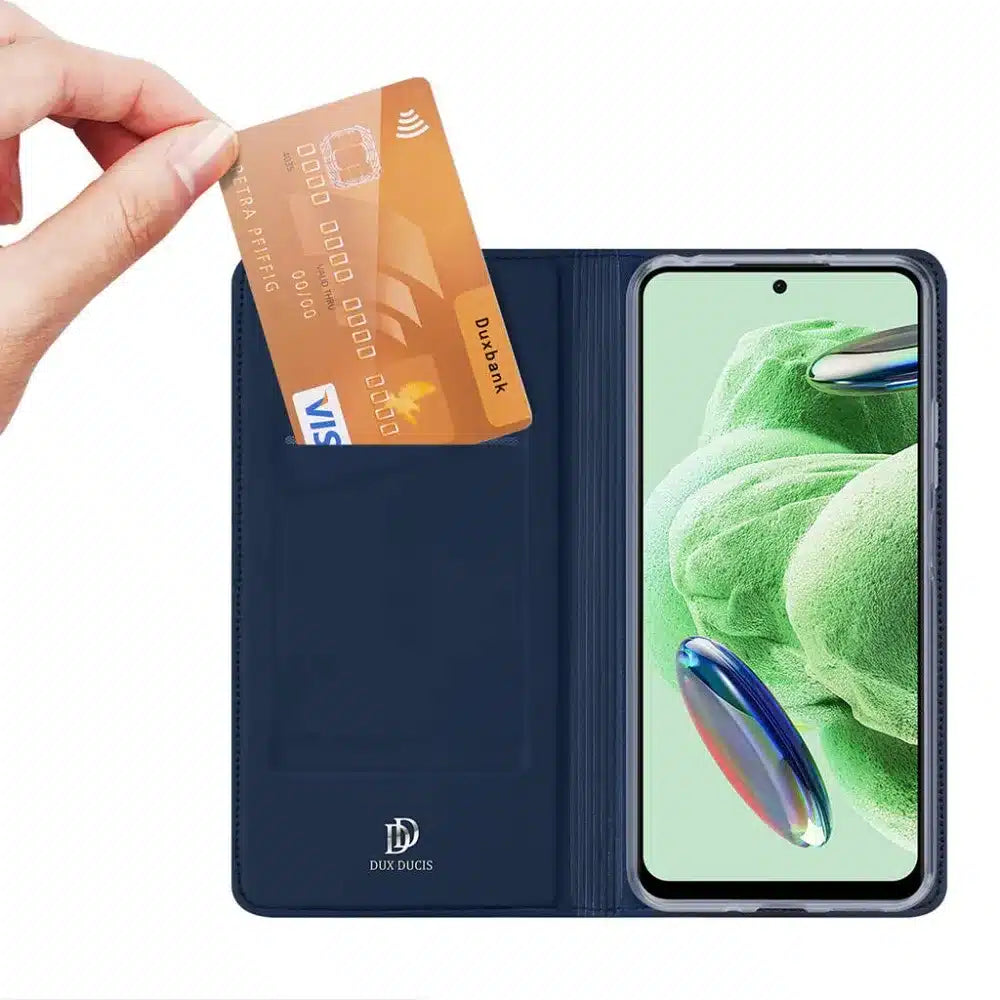 DUX DUCIS Skin Pro – flipové pouzdro pro Redmi Note 12 5G modré