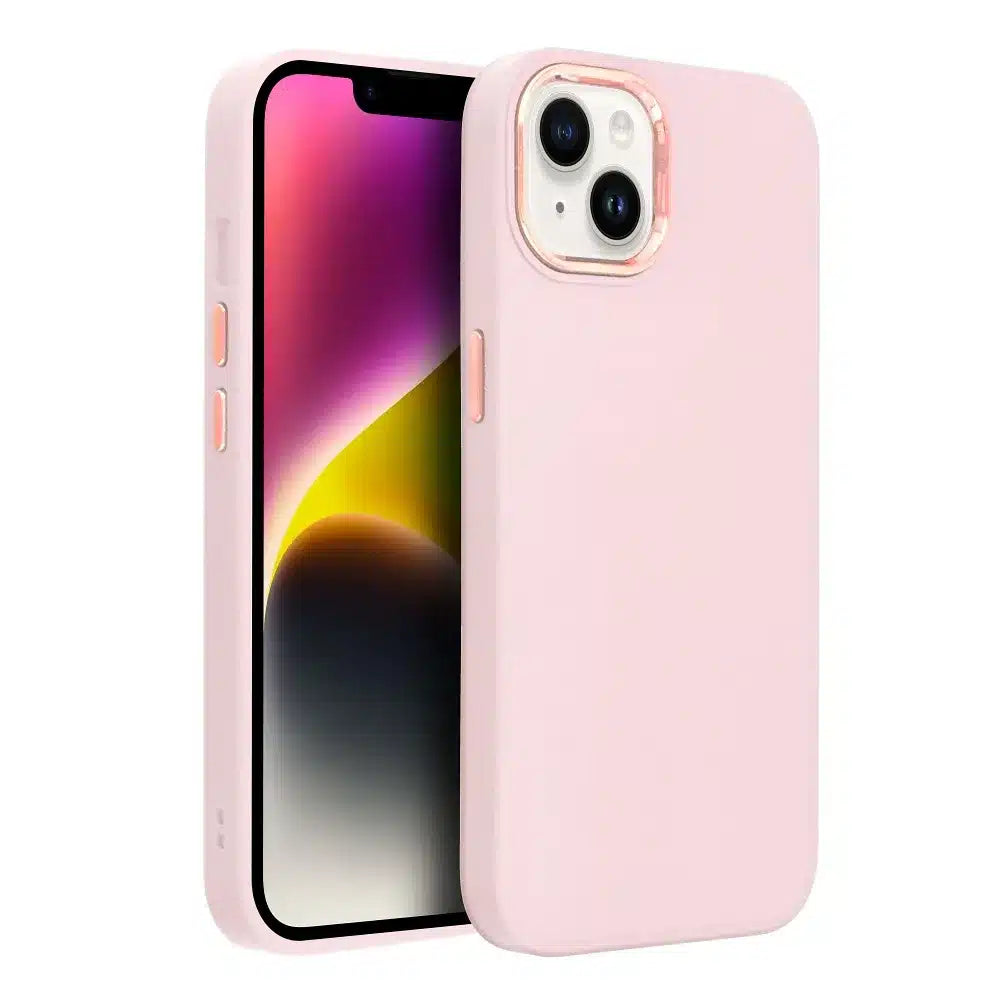 FRAME kryt pro IPHONE 12 / 12 PRO pudrově růžový