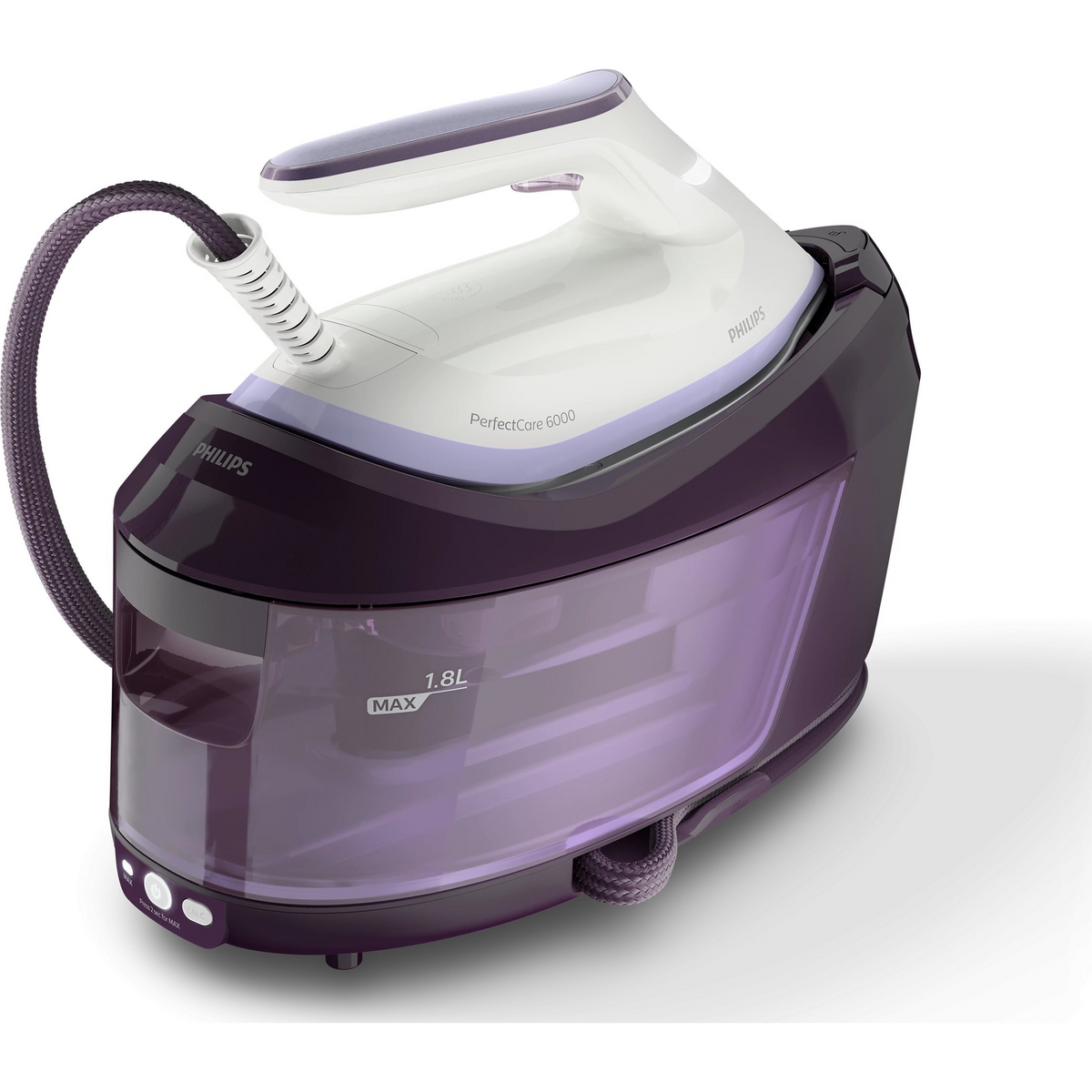 Philips PSG6024/30 postaja za glačanje na paru 2400 W 1,8 L SteamGlide Plus podnica glačala Ljubičasto