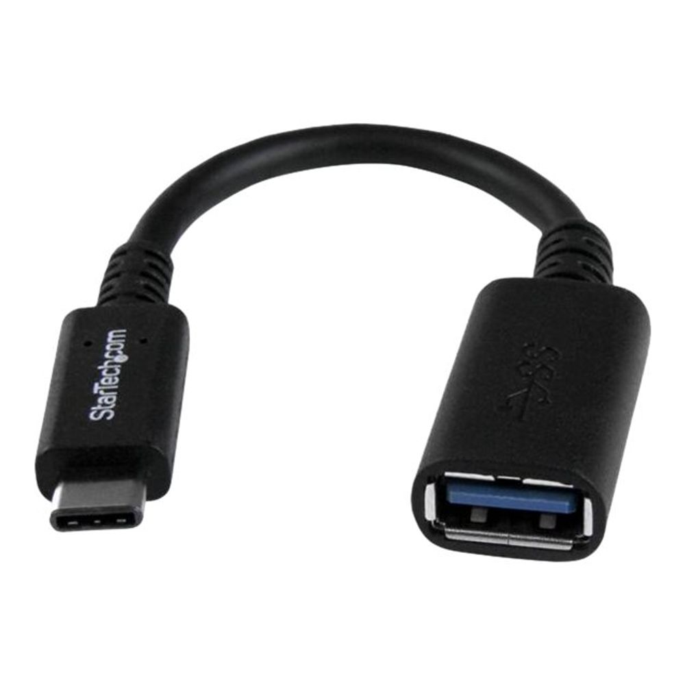 StarTech.com USB31CAADP USB kabel 0,15 m USB 3.2 Gen 1 (3.1 Gen 1) USB C USB A Crno