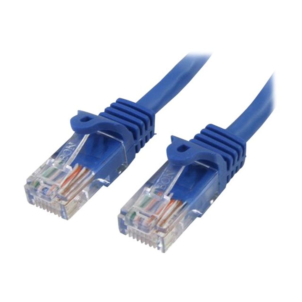 StarTech.com 45PAT50CMBL kabel za umrežavanje Plavo 0,5 m Cat5e U/UTP (UTP)