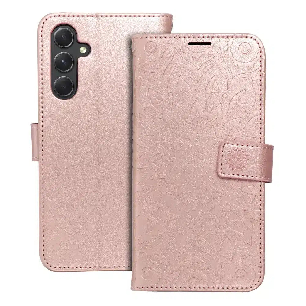 MEZZO pouzdro na knihu pro SAMSUNG GALAXY A34 5G mandala rose gold