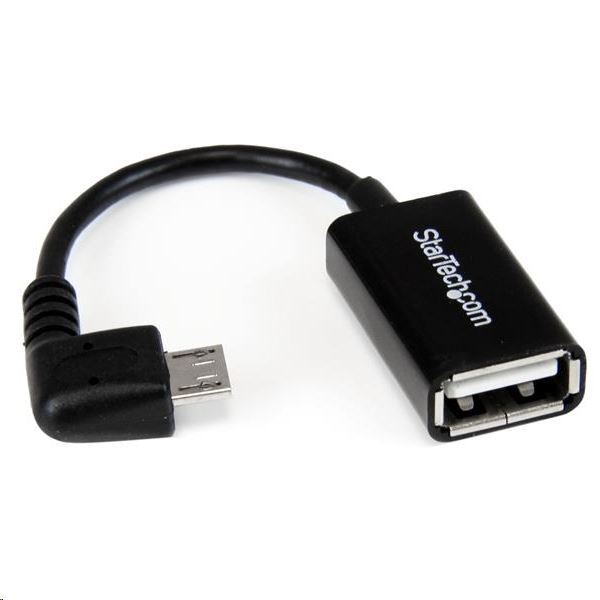 StarTech.com UUSBOTGRA USB kabel 0,127 m USB 2.0 Micro-USB B USB A Crno