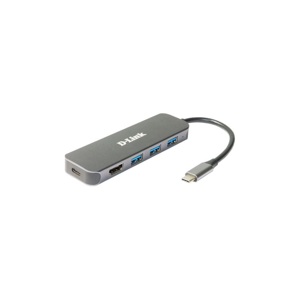 D-Link DUB-2333 priključna stanica i replikator porta za prijenosno računalo Žičano USB Tip-C Sivo