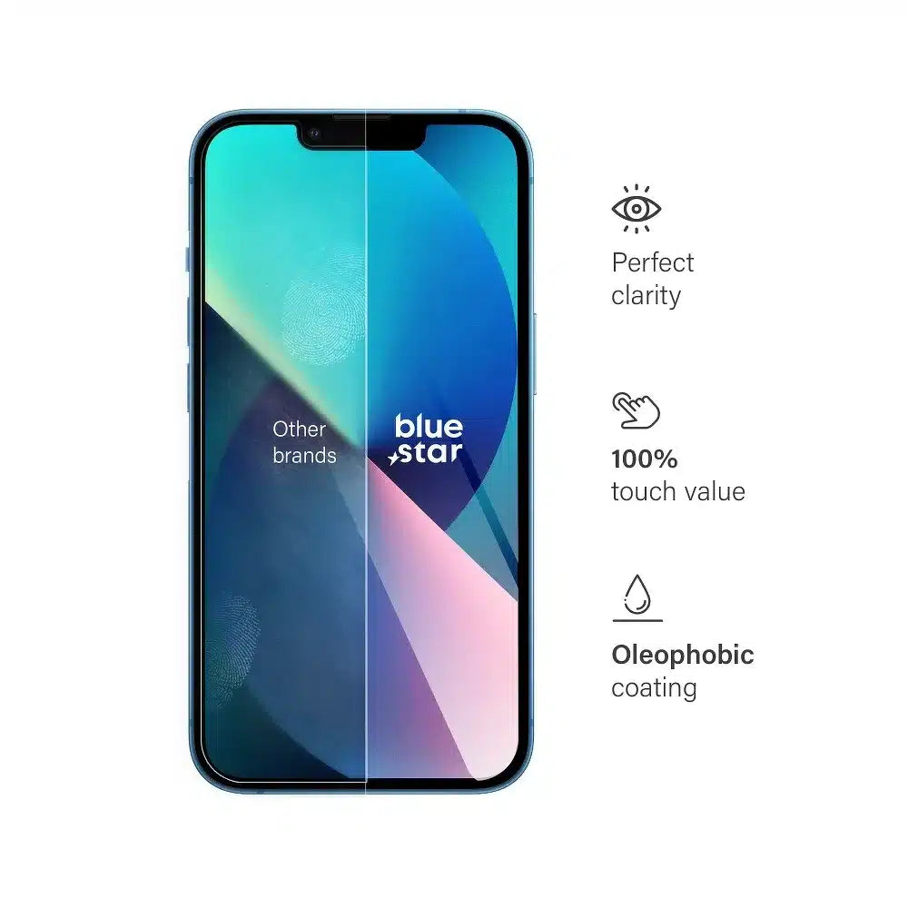 Blue Star kaljeno steklo za iPhone 13/13 Pro/14