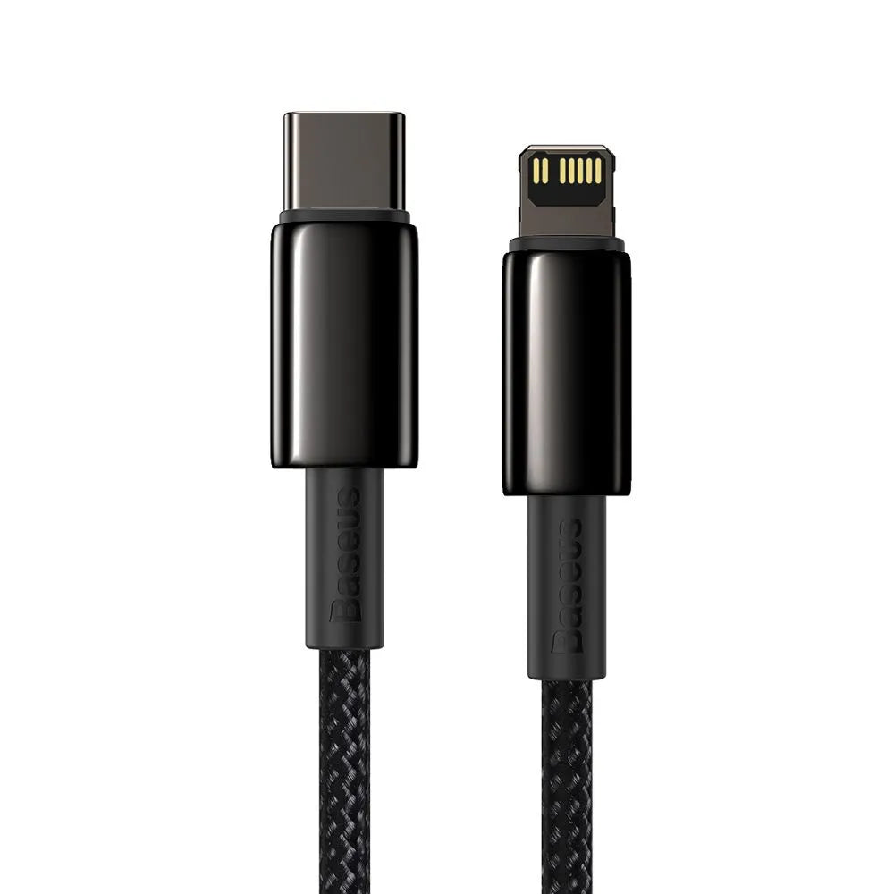 BASEUS kabel tipa C za Lightning PD 20W Tungsten Gold CATLWJ-01 1m crni