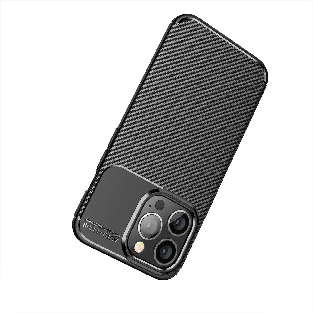 CARBON PREMIUM maska za iPhone 13 Pro crna