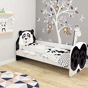 Dječji krevet ACMA Animals, bočna bijela 180x80 cm 06 Panda