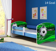Dječji krevet ACMA s motivom, bočna plava 140x70 cm 14 Goal
