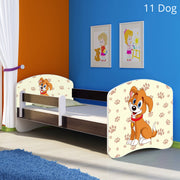 Dječji krevet ACMA s motivom, bočna wenge 180x80 cm 11 Dog