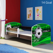 Dječji krevet ACMA s motivom, bočna wenge 180x80 cm 14 Goal