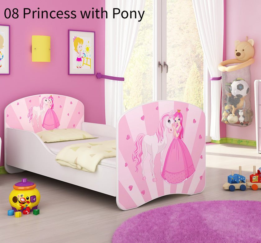 Dječji krevet ACMA s motivom 160x80 cm 08 Princess with Pony