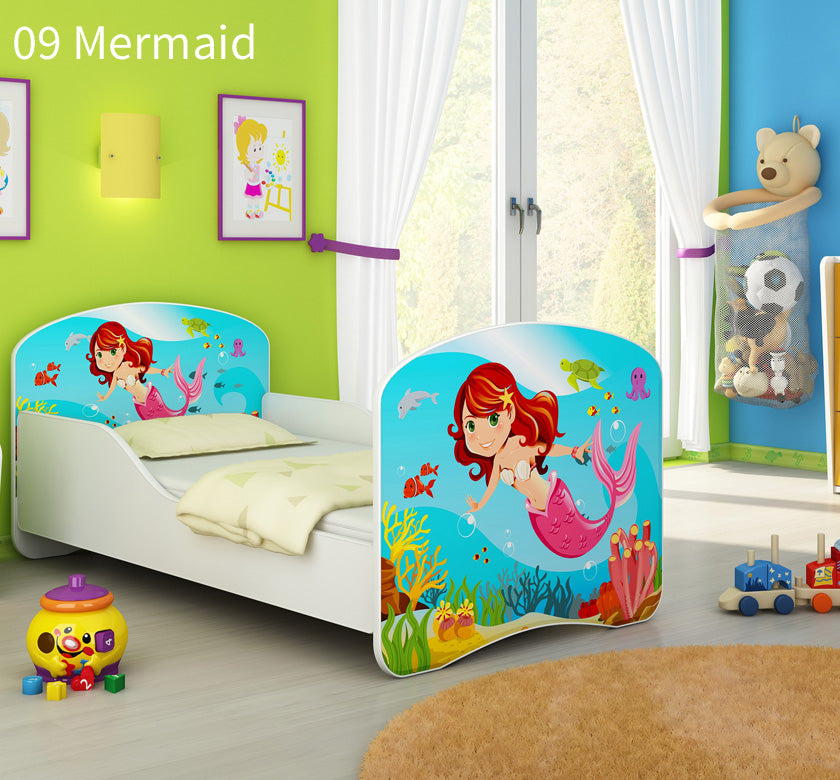 Dječji krevet ACMA s motivom 140x70 cm 09 Mermaid