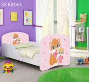 Dječji krevet ACMA s motivom 160x80 cm 33 Cats