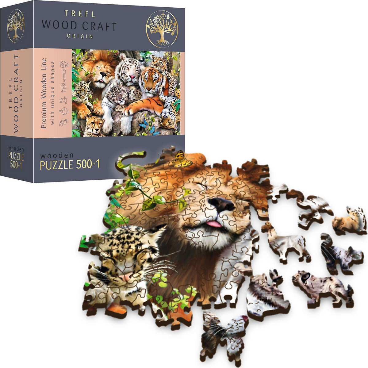 Trefl 20152 puzzle Konturna zagonetka 500 kom Životinje