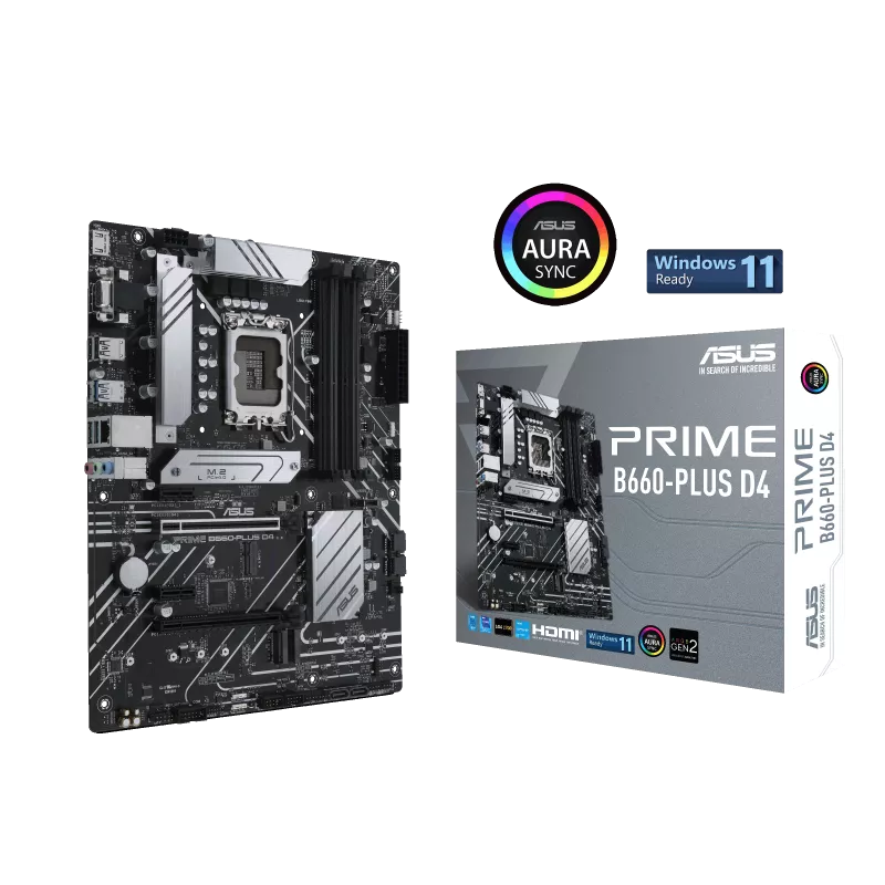 ASUS PRIME B660-PLUS D4 Intel B660 LGA 1700 ATX