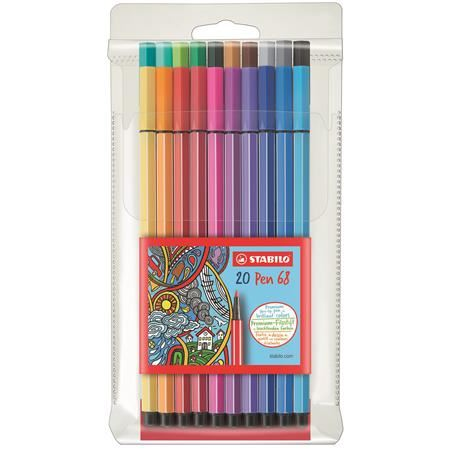 STABILO Pen 68 Mini flomaster Višebojno 20 kom