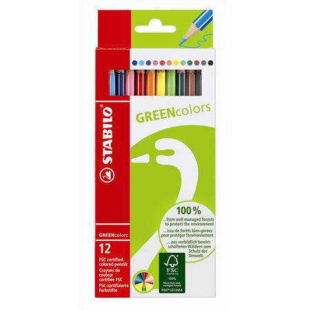 STABILO GREENcolors Farbstifte Višebojno 12 kom