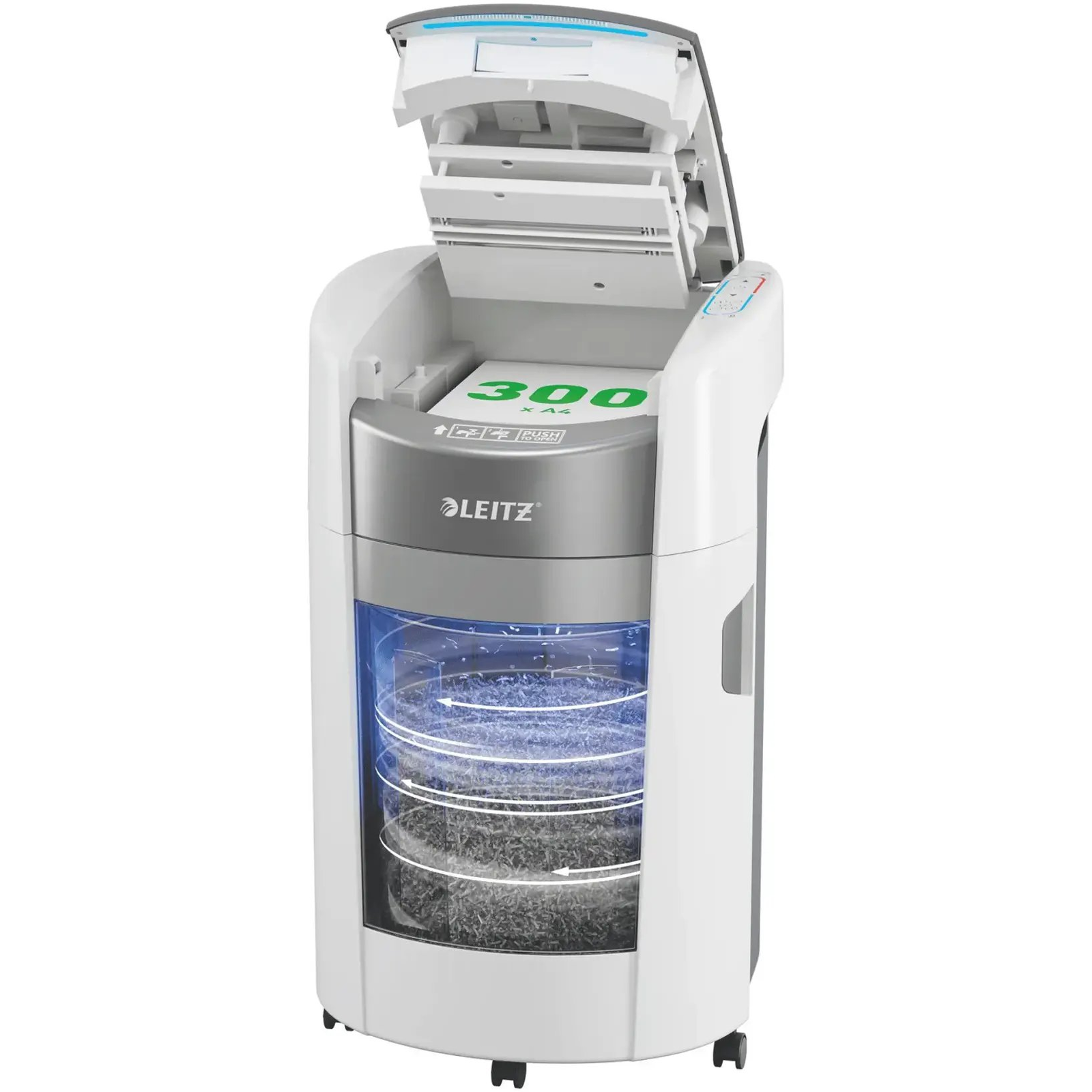 Leitz 80410000 uređaj za usitnjavanje papira Sjeckanje mikro rezom 55 dB 22,5 cm Bijelo