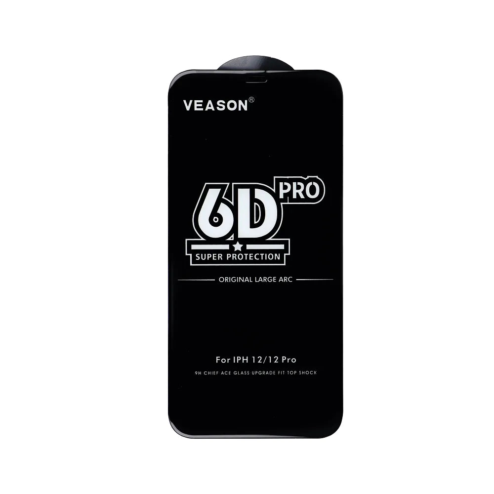 Kaljeno staklo 6D Pro Veason Glass - za Iphone 12 / 12 Pro crno