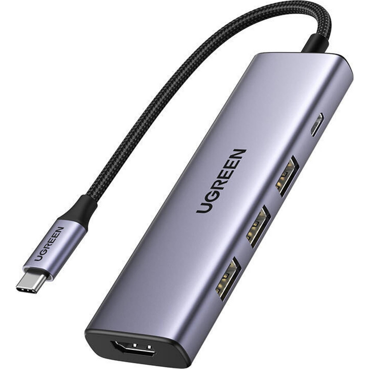 Ugreen 15596 priključna stanica i replikator porta za prijenosno računalo Žičano USB 3.2 Gen 1 (3.1 Gen 1) Type-A + Type-C Aluminij