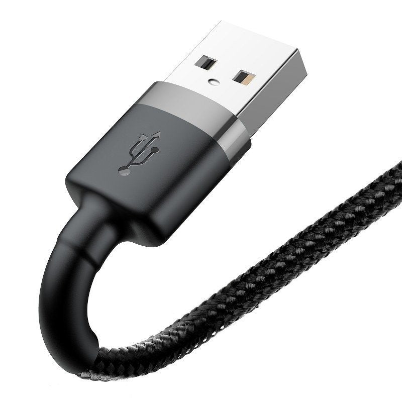 Baseus Cafule USB Lightning kabel 2,4A 50 cm (šedo+černý)