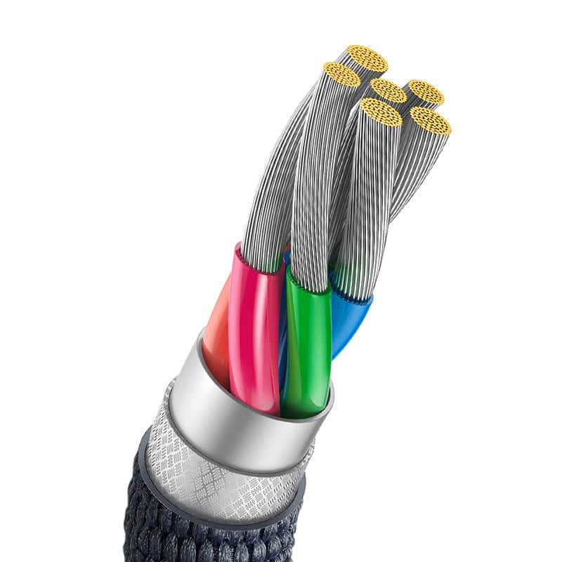 Baseus Crystal Shine USB na USB-C kabel 100W 2m (černý)
