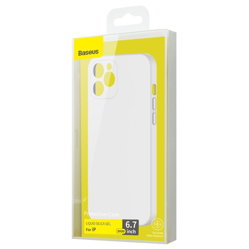 Baseus fleksibilna maskica iz tekočega silikonskega gela za iPhone 12 Pro Max