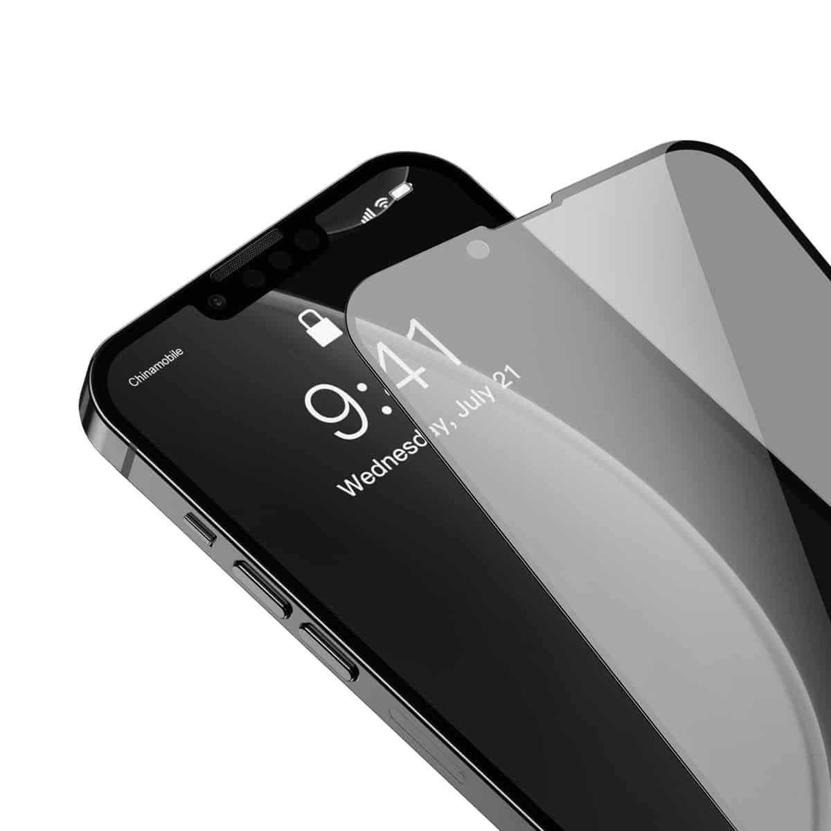 Baseus kaljeno steklo proti vohunjenju 0,3 mm za iPhone 13 Pro Max (2 kosa)