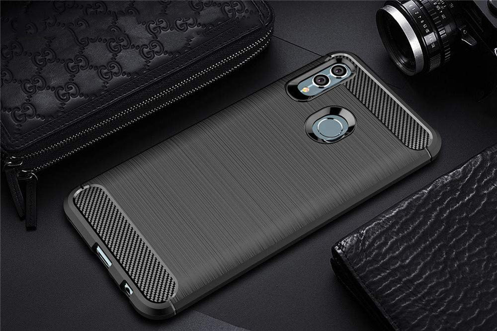 Carbon case flexibilní pouzdro pro Huawei P Smart Plus 2019 / Honor 10 Lite