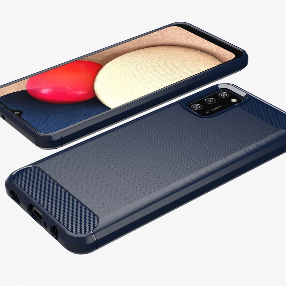 Karbonové pouzdro Flexibilní kryt pro Samsung Galaxy A02 S