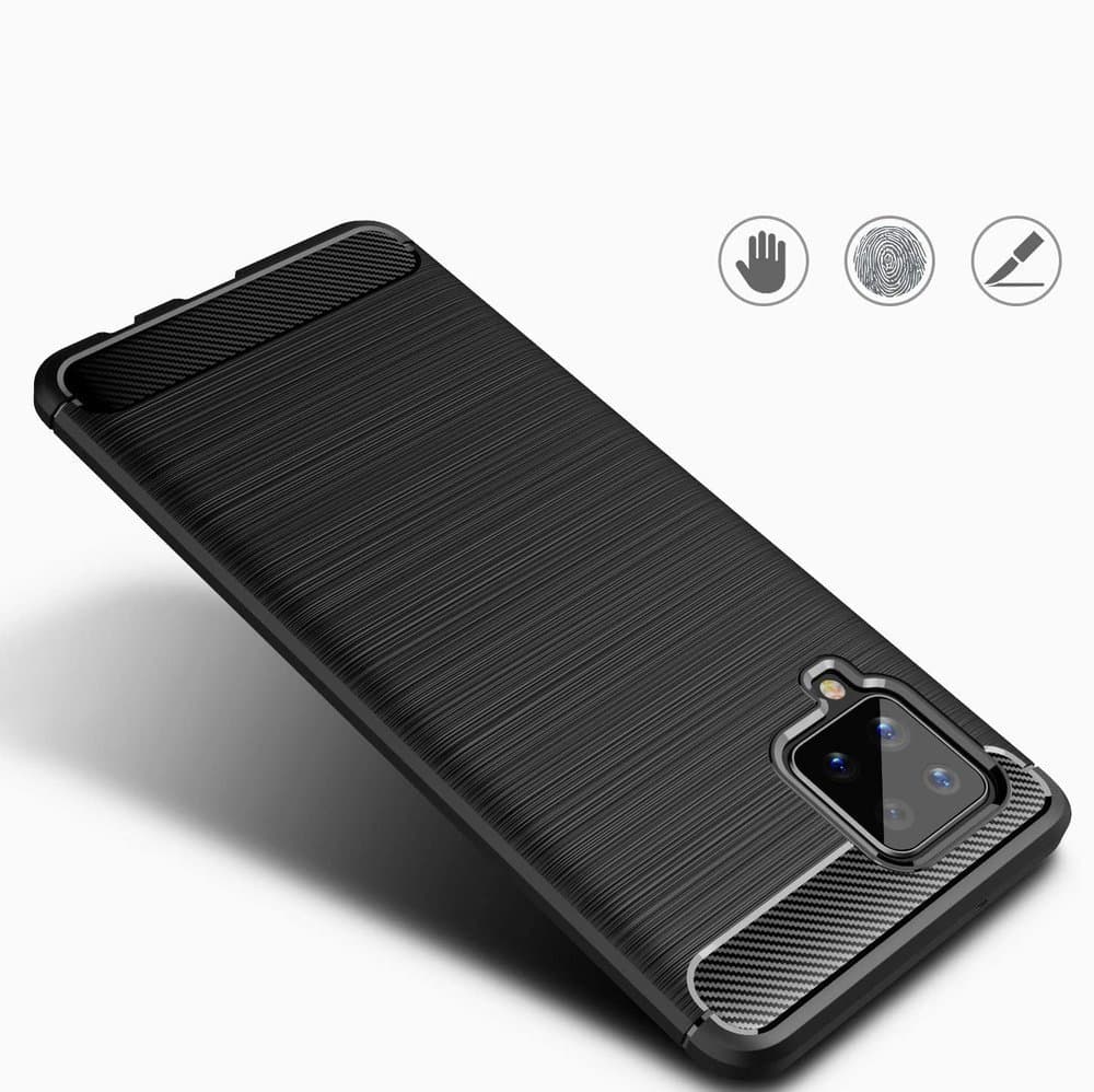 Pružné pouzdro Carbon Case pro Samsung Galaxy A42 5G