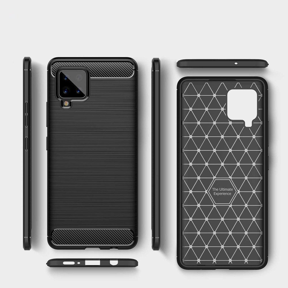 Pružné pouzdro Carbon Case pro Samsung Galaxy A42 5G