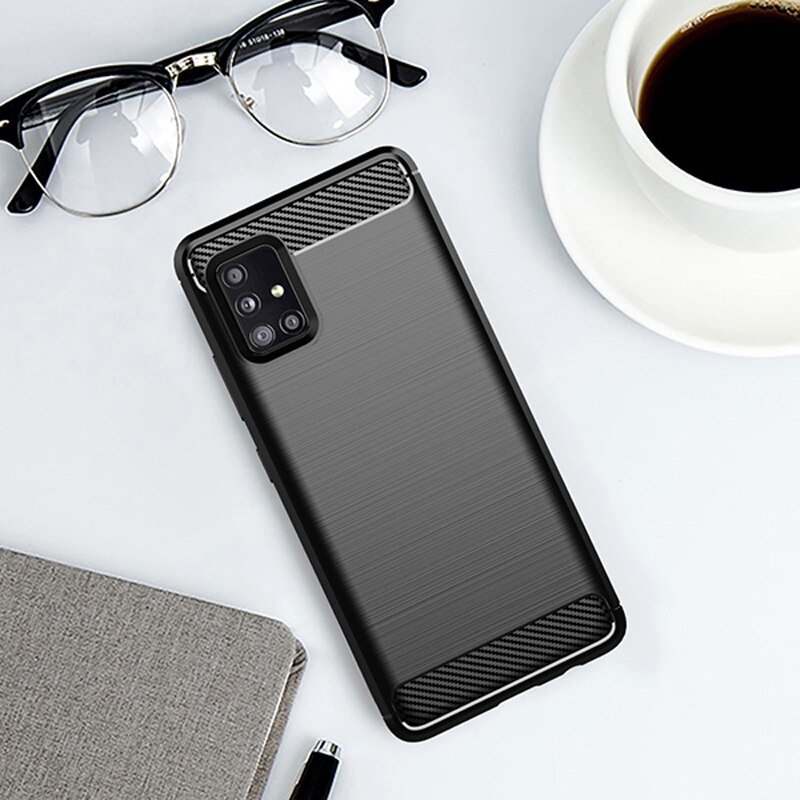 Carbon Case Fleksibilna futrola za Samsung Galaxy M51 crna