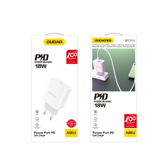 USB Punjač zidni kućni Type-C PD 18W DUDAO