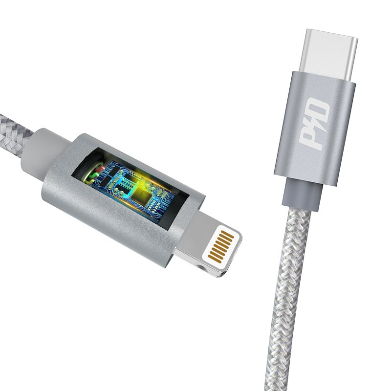 USB-C na Lightning kabel Power Delivery 45W 5A 1m