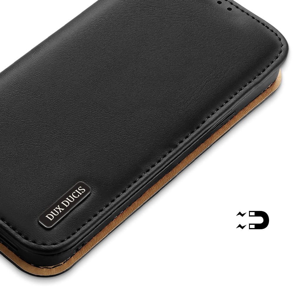 Dux Ducis Hivo bookcase torbica od prave kože za iPhone 13 Pro Max