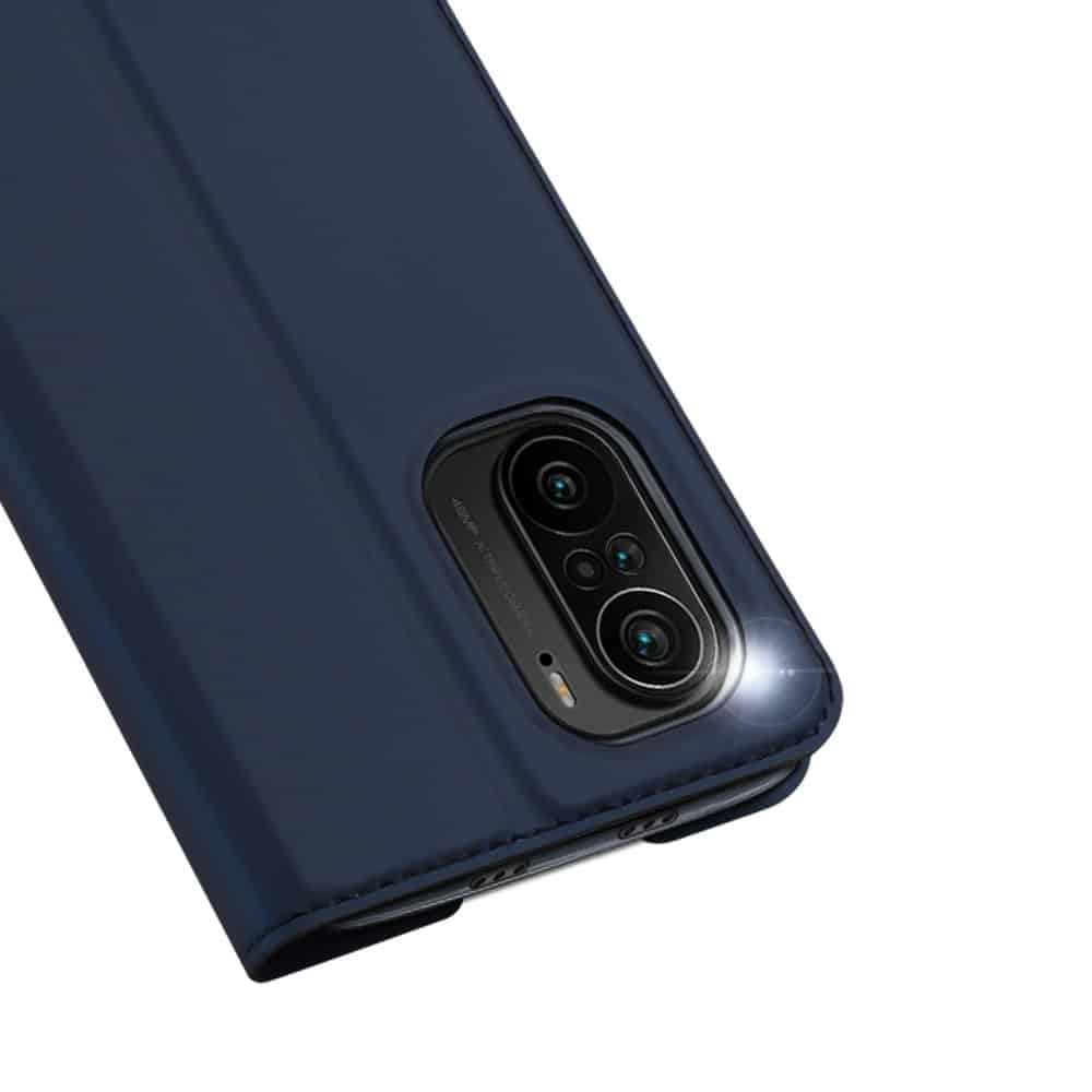 Dux Ducis Skin Pro flipové pouzdro pro Xiaomi Redmi K40 Pro+ / K40 Pro / K40 / Poco F3 modré
