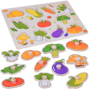 Drvene puzzle povrće 11 elemenata
