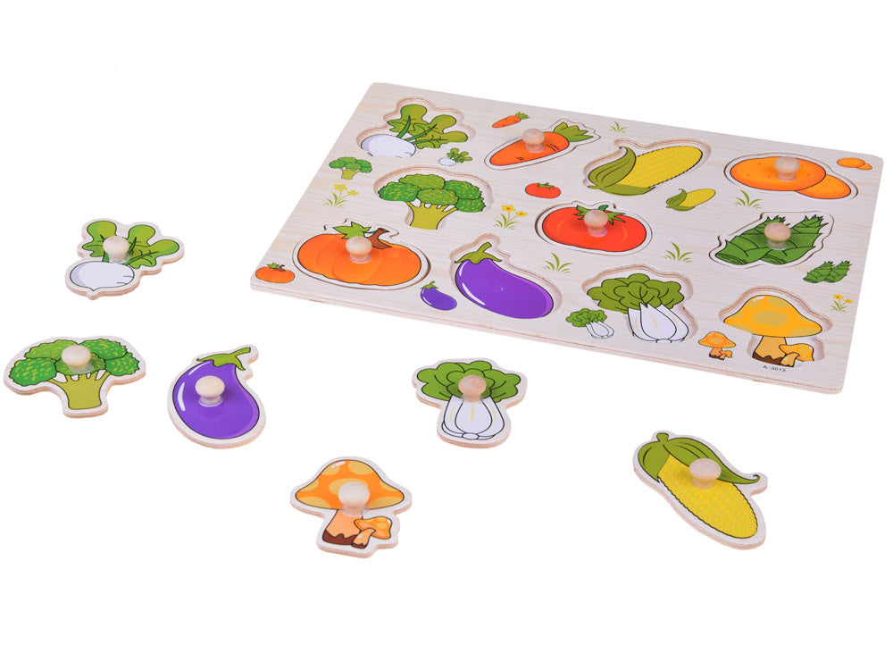 Drvene puzzle povrće 11 elemenata