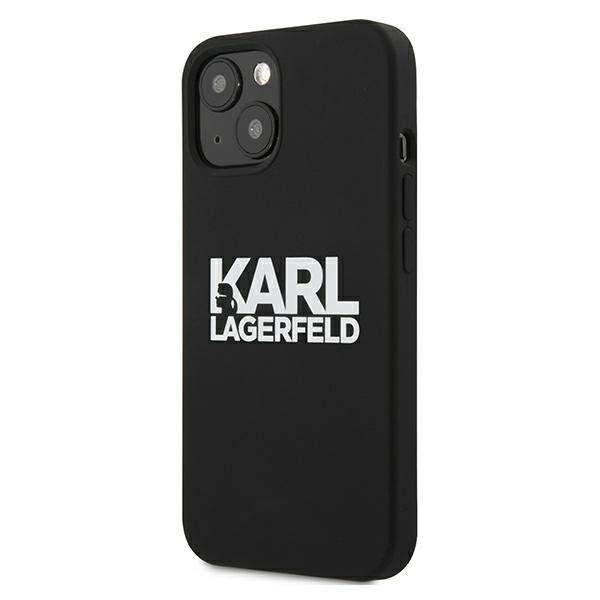 Originální silikonové pouzdro Karl Lagerfeld Stack Logo pro iPhone 13 mini