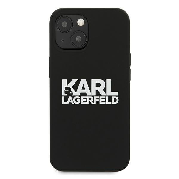 Originální silikonové pouzdro Karl Lagerfeld Stack Logo pro iPhone 13 mini