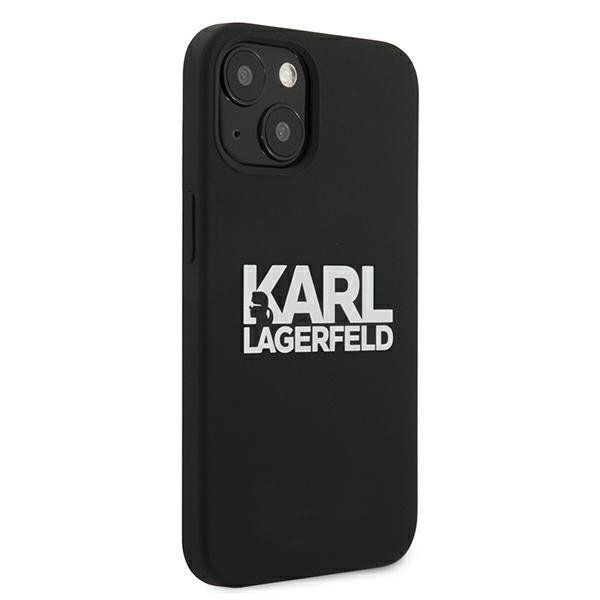 Originální silikonové pouzdro Karl Lagerfeld Stack Logo pro iPhone 13 mini