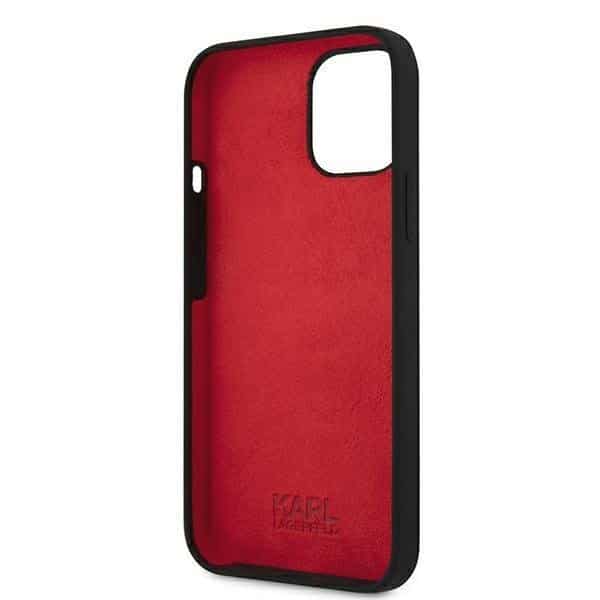 Originální silikonové pouzdro Karl Lagerfeld Stack Logo pro iPhone 13 mini