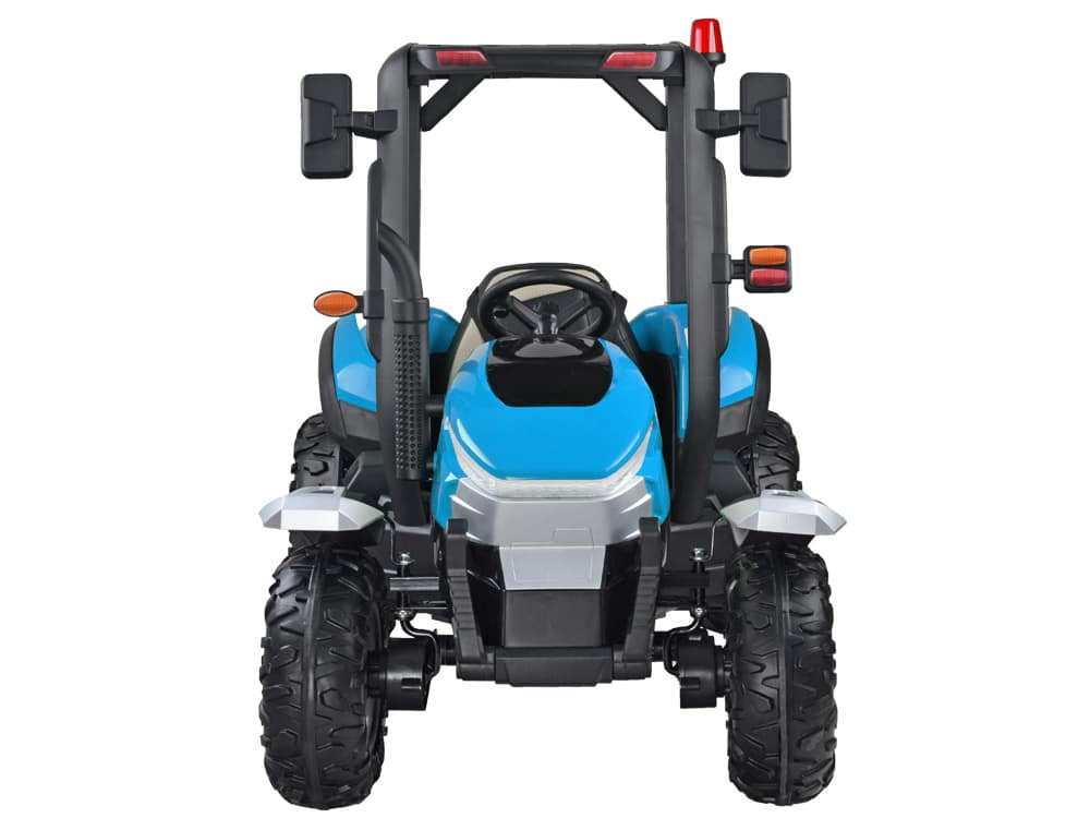 Veliki traktor s prikolicom 4×4 – plavi