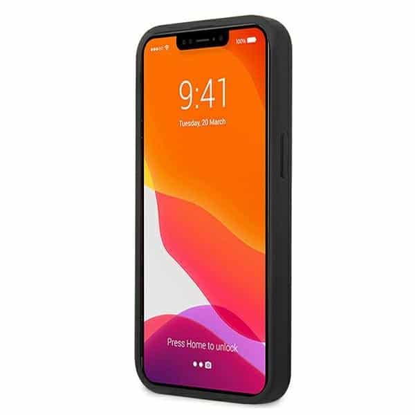 Mercedes originalna futrola za iPhone 13 hardcase sa kožnom perforiranom površinom