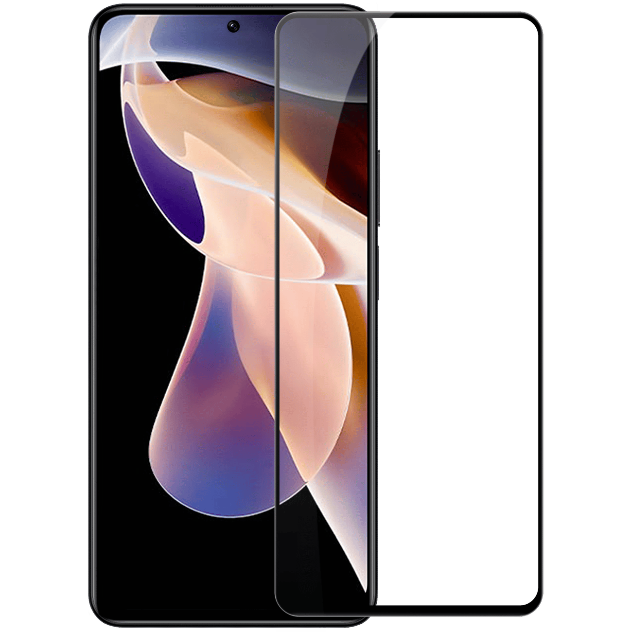 Nillkin CP + PRO Ultra-tanko kaljeno staklo za cijeli zaslon s okvirom za Xiaomi Redmi Note 11 Pro / Note 11 Pro 5G crno