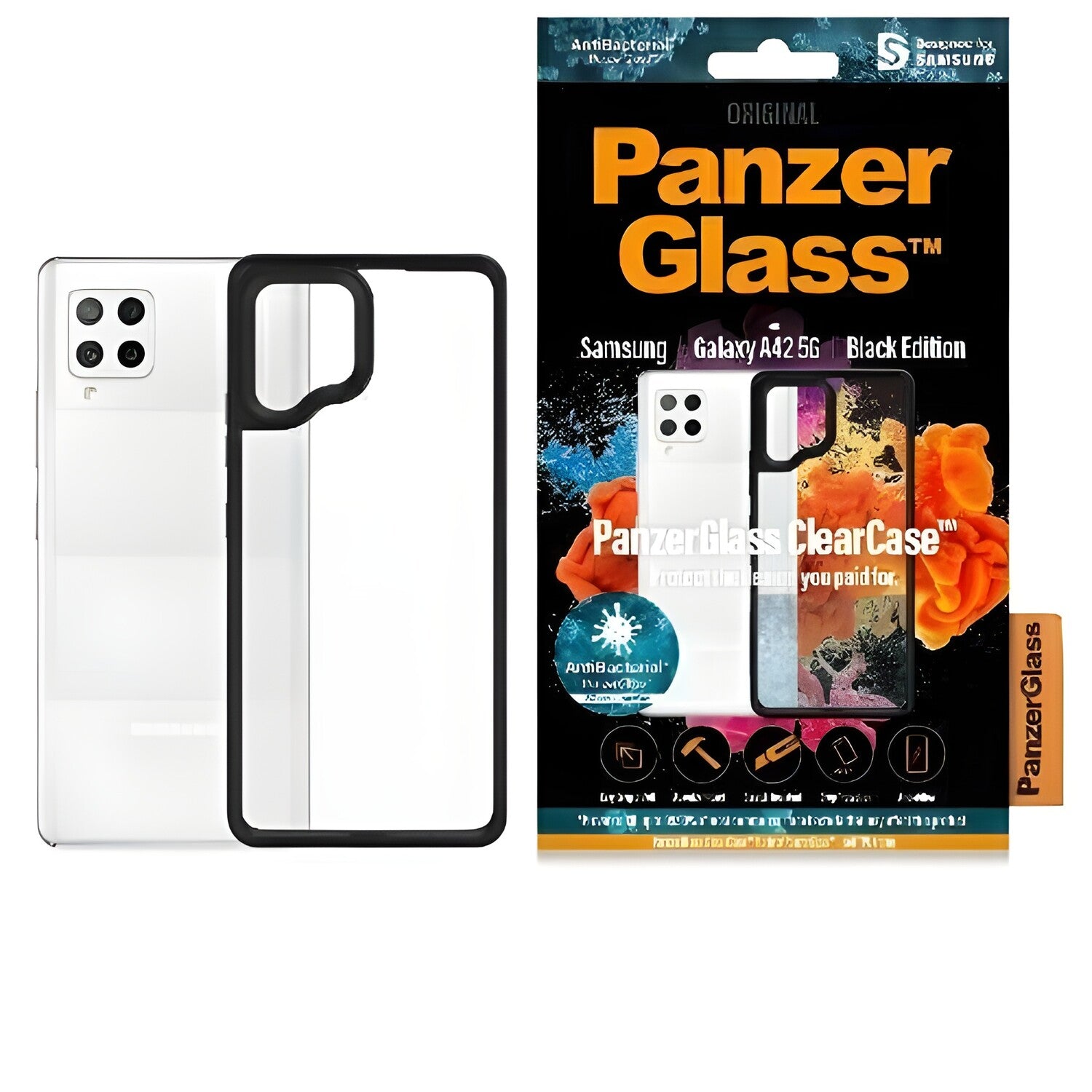 PanzerGlass Clearcase futrola za Samsung Galaxy A42 5G - Crna KP19743