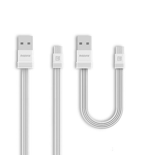 Remax set 2 močnih in gibljivih USB - micro USB kablov 1m/16cm
