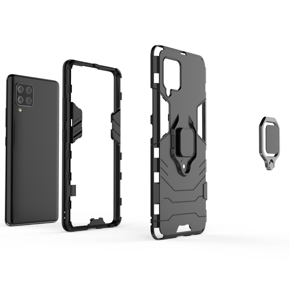 Ring Armor Case zaštitna maska za Samsung Galaxy A42 5G crna